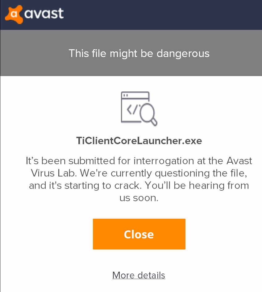 avast antivirus will not launch